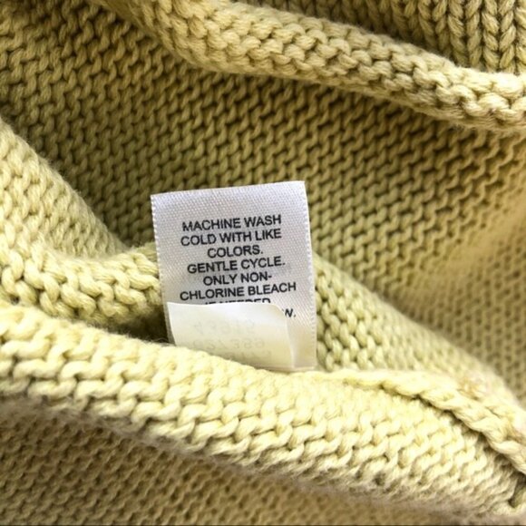 J Jill Cotton Pullover size S Yellow Summer Beach Boho Hippie Capsule Basic - Picture 4 of 7